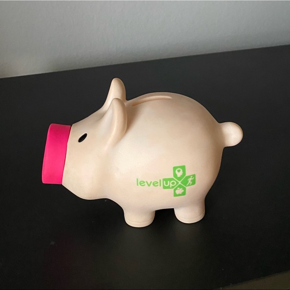 Lot of 3 NEW Piggy Bank Shatterproof Level Up Coin Bank w/ Removable Snout - Picture 7 of 7